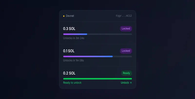 PiggyBank — Time-locked SOL savings on Solana